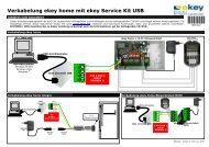 Verkabelung ekey home mit ekey Service Kit USB