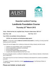 March 2012 - Bolton Landlord Accreditation Scheme