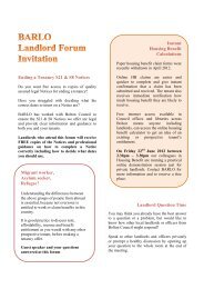 BARLO Landlords Forum - Bolton Landlord Accreditation Scheme