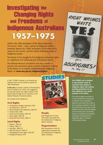 Investigating the Changing Rights and Freedoms of Indigenous ...