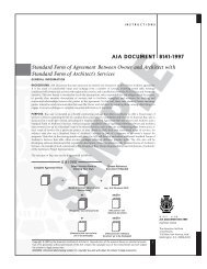 Standard Form of Agreement Between Owner and Architect - wvnet