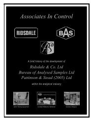 Ridsdale & Co Ltd and Bureau of Analysed Samples Ltd