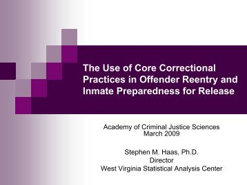 The Use of Core Correctional Practices in Offender Reentry and ...
