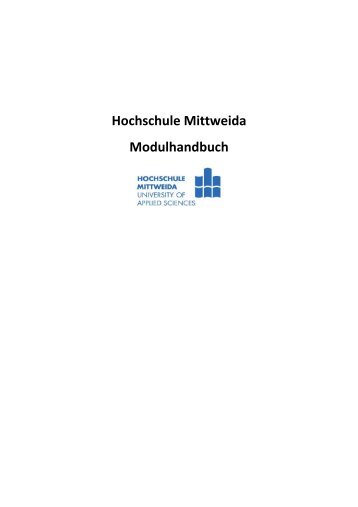 Modulhandbuch - Hochschule Mittweida