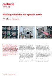 Winding solutions for special yarns - Oerlikon Barmag - Oerlikon ...
