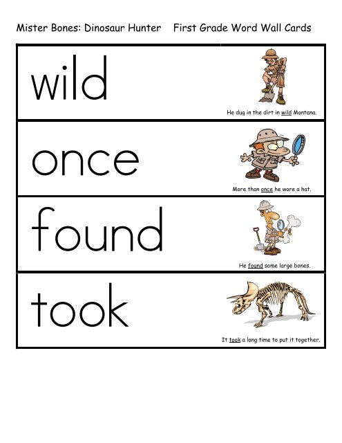 Mister Bones: Dinosaur Hunter First Grade Word ... - Little Book Lane
