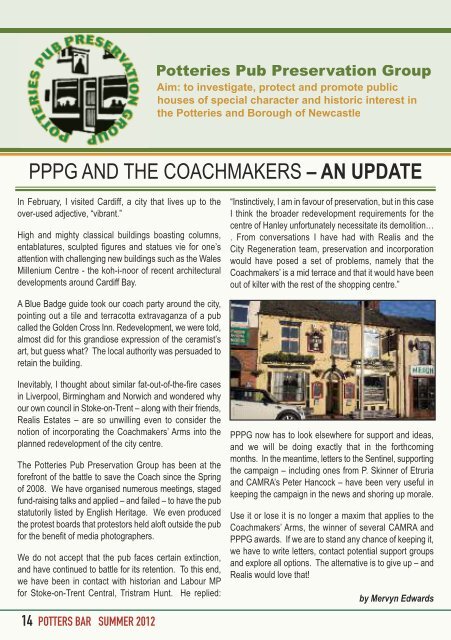 Potters Bar - CAMRA  Potteries