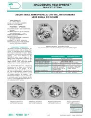 MCF Vacuum Fittings - Magdeburg Hemispheres - Kimball Physics