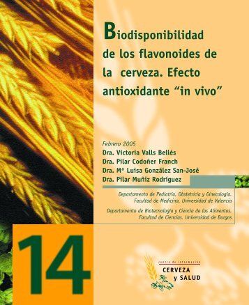 Biodisponibilidad de los flavonoides de la ... - Cerveza y Salud