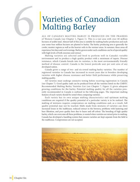 MALTING QUALITY TRAITS - Canadian Malting Barley Technical ...