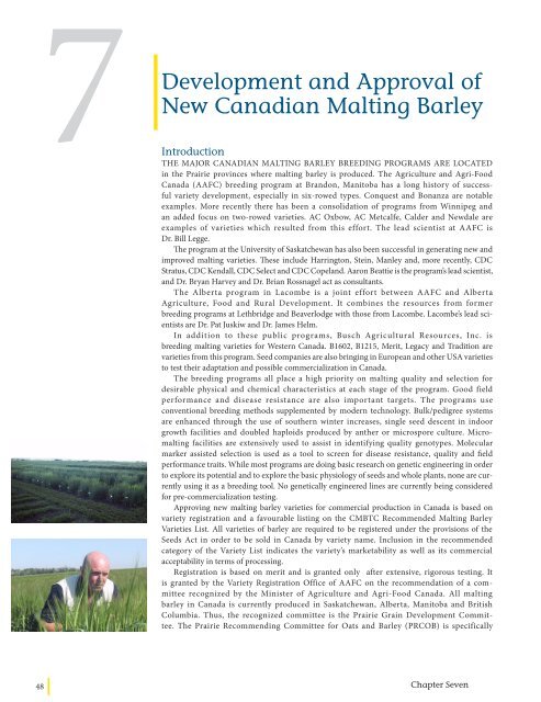 MALTING QUALITY TRAITS - Canadian Malting Barley Technical ...