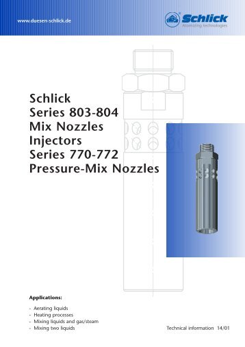 Schlick mix nozzles - DÃ¼sen-Schlick GmbH