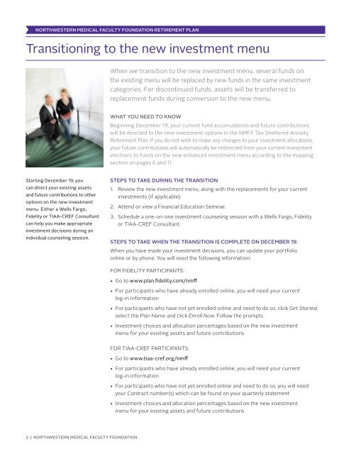 Find out more and view the entire transition guide! (PDF) - TIAA-CREF