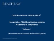 REACH Law Intermediates Presentation