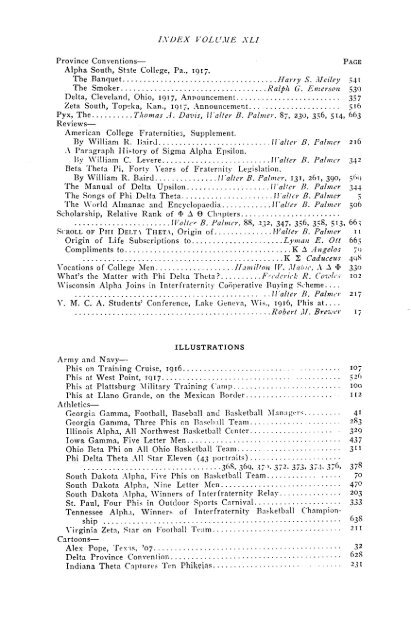 1916 Volume 41 No 1–5 - Phi Delta Theta Scroll Archive