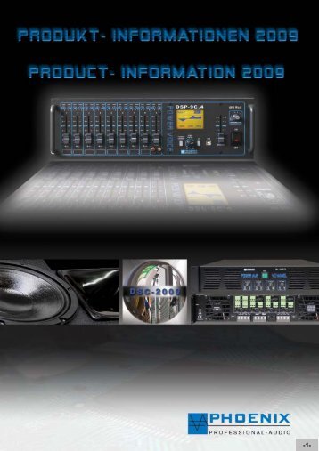Phoenix Professional Audio Katalog 2009; pdf-Datei