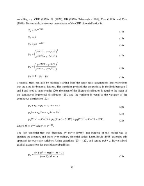 Recombining Trinomial Tree for Real Option Valuation with ...