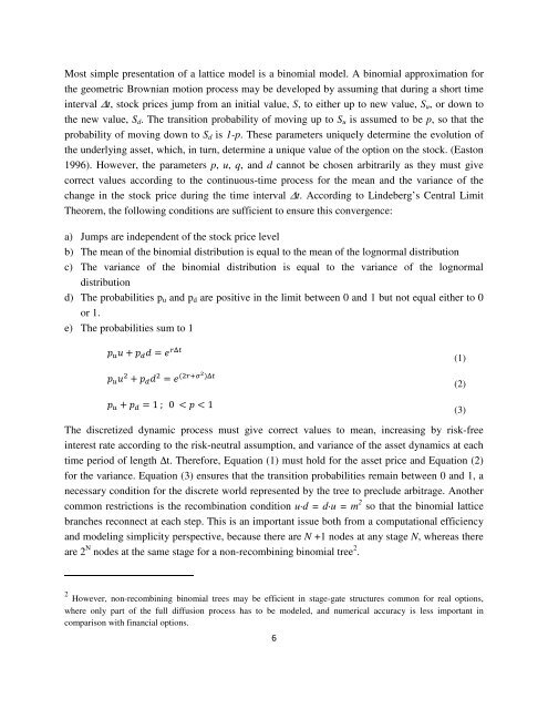 Recombining Trinomial Tree for Real Option Valuation with ...