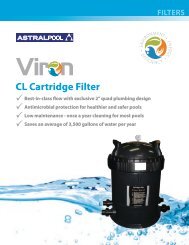 APV-103 Viron CL Cartridge Filter.pdf - Astral Pool USA