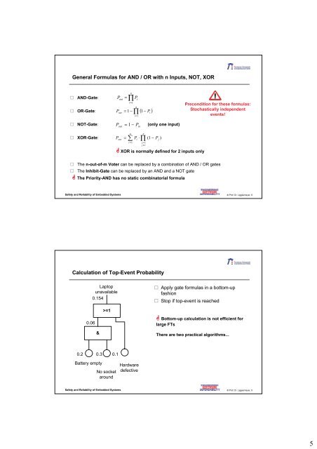 Safety and Reliability of Embedded Systems - Software Engineering ...