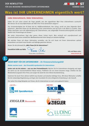 Was ist IHR UNTERNEHMEN eigentlich wert?