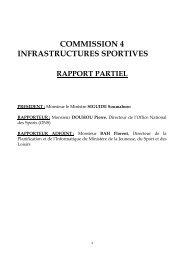 COMMISSION 4 INFRASTRUCTURES SPORTIVES - Abidjan.net
