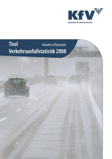 Tirol Verkehrsunfallstatistik 2008