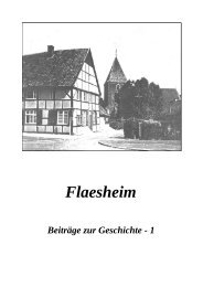 Beiträge zur Geschichte Flaesheims 1 - Flaesheimer Heimatverein ev