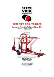 50/90 PIPE COIL TRAILER - Steve Vick International
