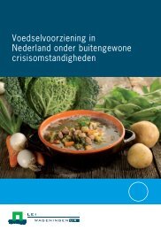 Voedselvoorziening in Nederland onder ... - Rijksoverheid.nl