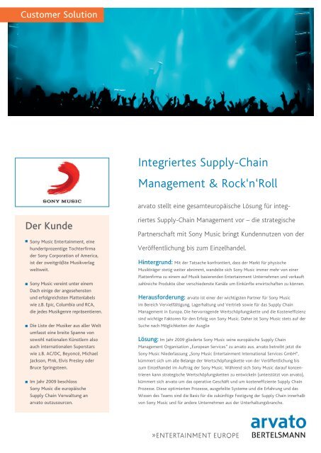 Integriertes Supply-Chain Management & Rock'n'Roll