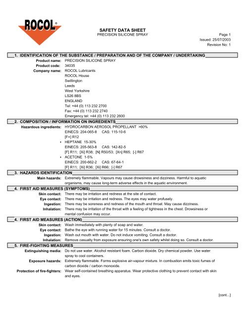 SAFETY DATA SHEET - Arco