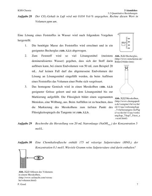 3.2.1 Die Stoffmenge n