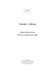 Wunder – Heilung - psychosophie.org