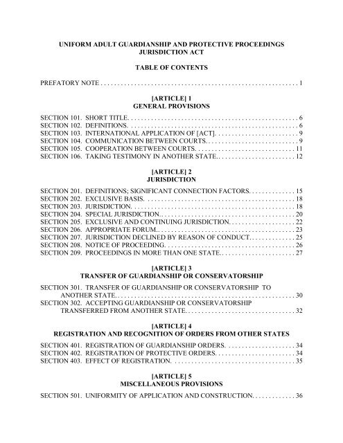 uniform adult guardianship and protective proceedings jurisdiction act