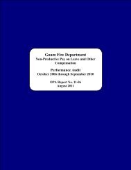 Guam Fire Department - The Office of Public Accountability