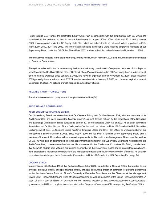 Supplementary Information - Deutsche Bank Interim Report 3Q2011