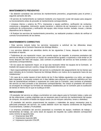 mantenimiento preventivo mantenimiento correctivo refacciones