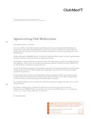 Agenturvertrag Club MÃ©diterranÃ©e - SaisonCheck