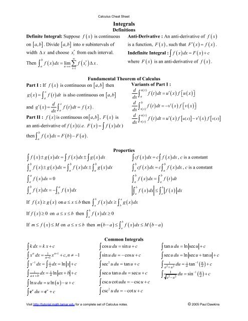 Matrix Derivative Cheat Sheet