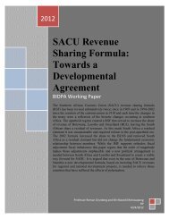 SACU Revenue Sharing Formula - the University of Mauritius