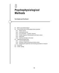 Psychophysiological Methods - Paul Barrett