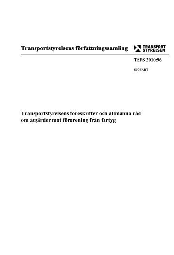 TSFS 2010:96 - Transportstyrelsen