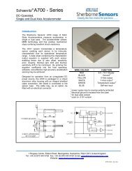 Â®A700 - Series - Sherborne Sensors