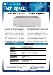 Azur 840W Class XD Power Amplifier - Cambridge Audio