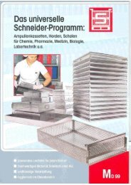 Ampullenkassetten - Schneider Leichtbau