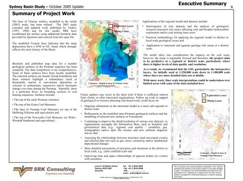 Sydney Basin Regional Structural Framework and ... - SRK Australia