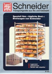 Brotwagen - Schneider Leichtbau