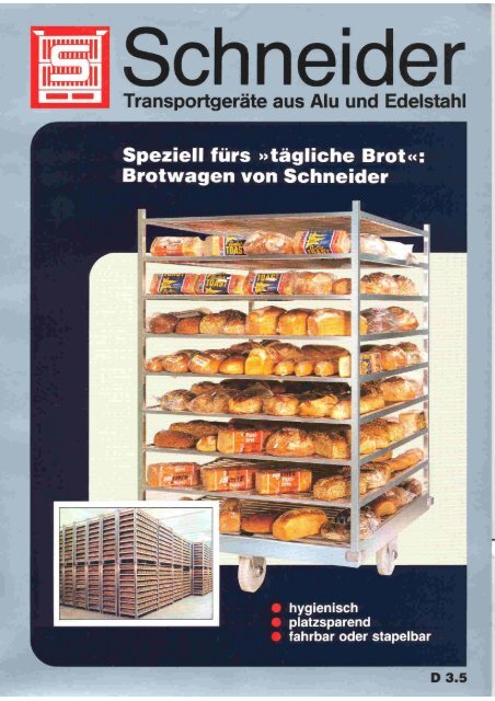 Brotwagen - Schneider Leichtbau