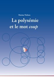 La polysÃ©mie et le mot coup - Ãbo Akademi